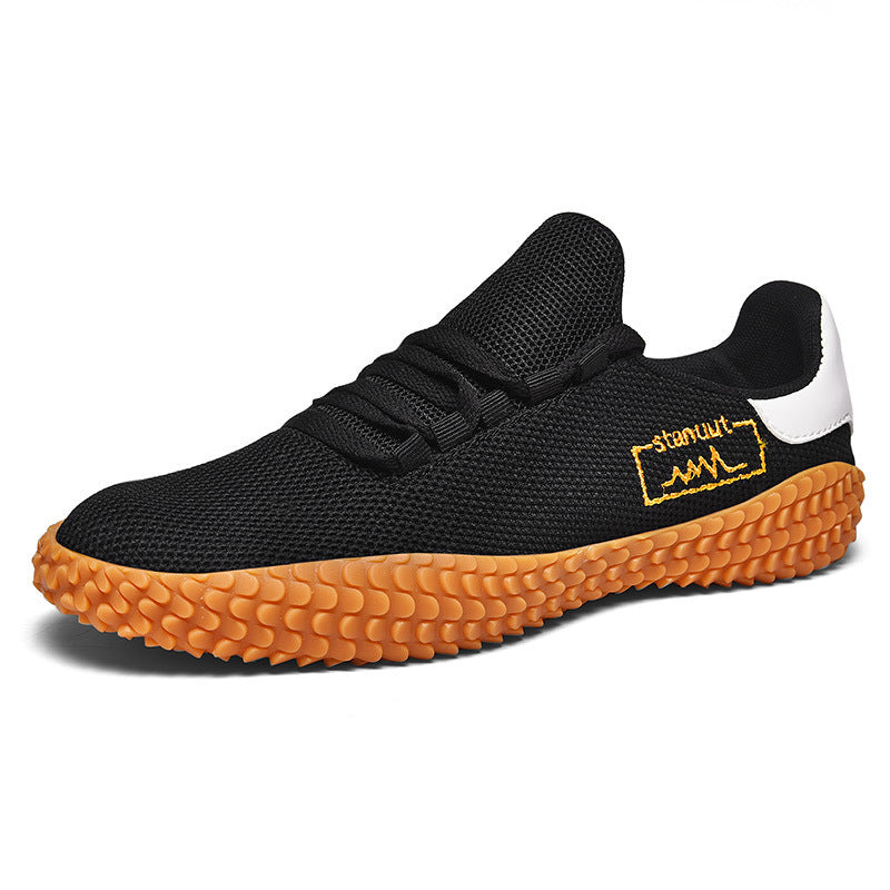 Spring and Summer Flying Woven Casual Shoes Large Men&