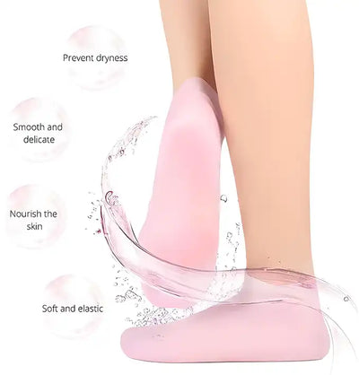 Silicone Gel Heel Socks Anti Slip for Dry Cracked Feet