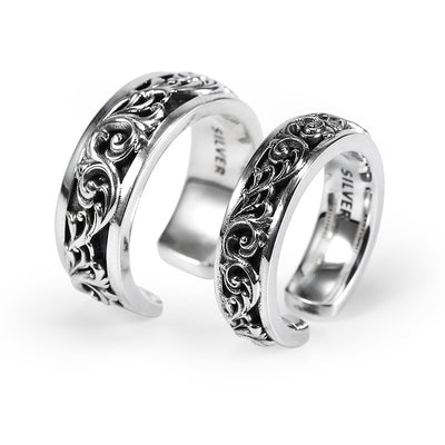 925 Marcasite Ring Couple Silver Handmade