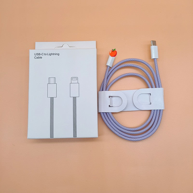 Nylon Braided Macaron PD20W Fast Charge Data Cable