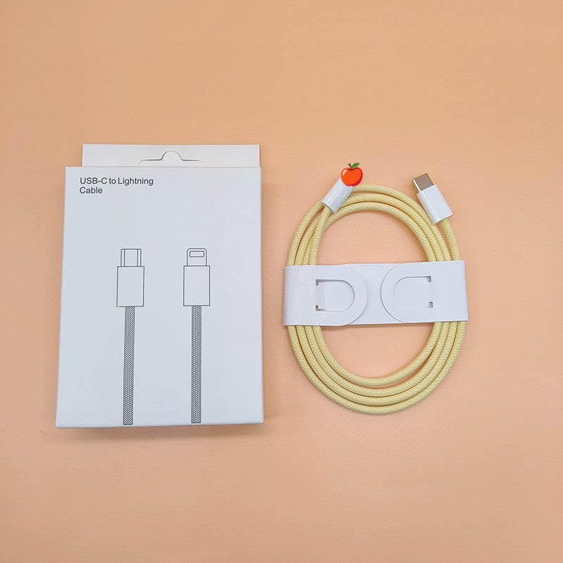Nylon Braided Macaron PD20W Fast Charge Data Cable