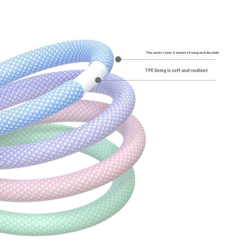Nylon Braided Macaron PD20W Fast Charge Data Cable