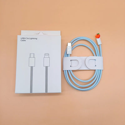 Nylon Braided Macaron PD20W Fast Charge Data Cable