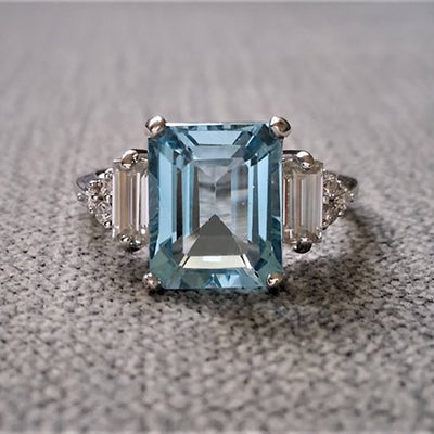 925 Silver Diamond Ring For Romantic Women