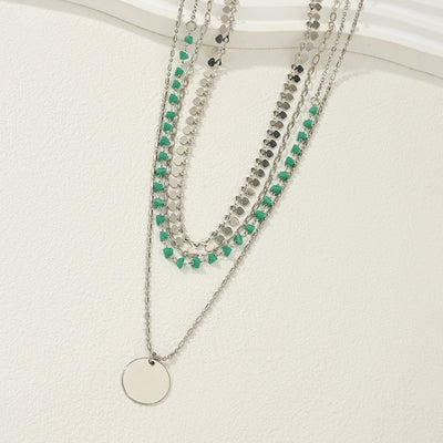 Four Twin Necklace Suit Vintage Pendant Women's Jewelry