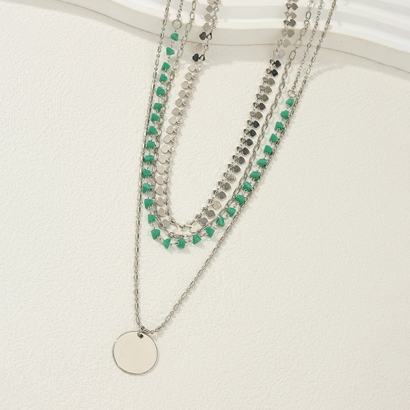 Four Twin Necklace Suit Vintage Pendant Women&