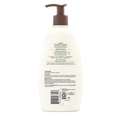 Ultimate Daily Moisturizing Body Lotion for Dry Skin - 72-Hour Hydration, Prebiotic Oat, Fragrance & Paraben Free, Non-Greasy & Non-Comedogenic, Perfect for Sensitive Skin - 18 Fl Oz