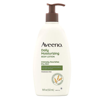 Ultimate Daily Moisturizing Body Lotion for Dry Skin - 72-Hour Hydration, Prebiotic Oat, Fragrance & Paraben Free, Non-Greasy & Non-Comedogenic, Perfect for Sensitive Skin - 18 Fl Oz