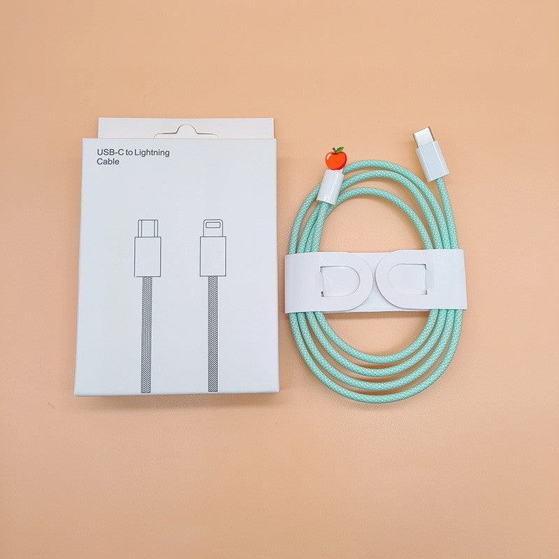 Nylon Braided Macaron PD20W Fast Charge Data Cable